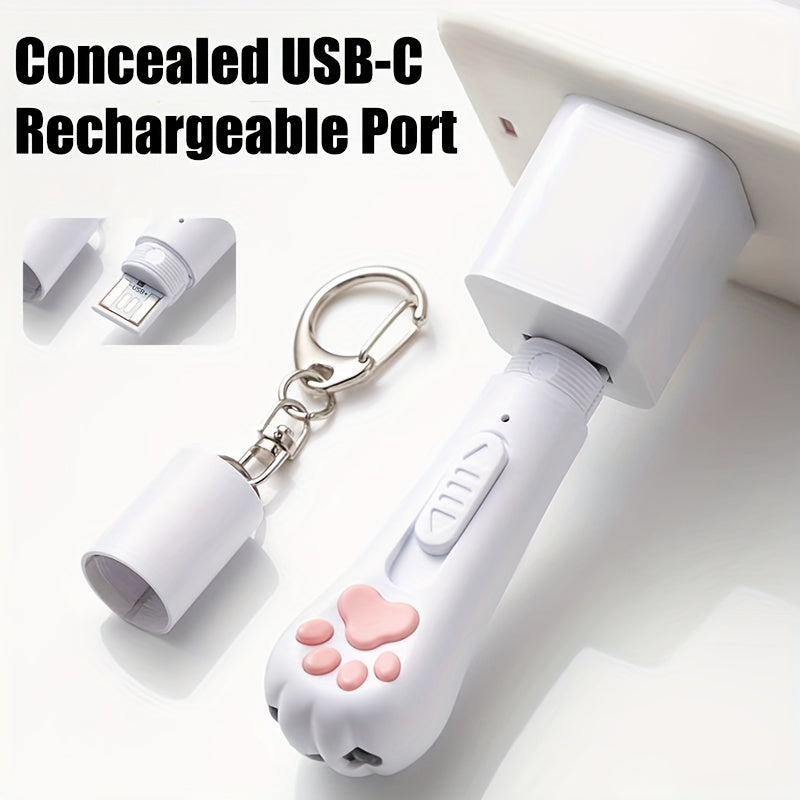 7-in-1 Interactive Cat Teaser Toy USB Rechargeable – 7 Play Modes for Indoor Cats & Dogs, Chasing Exercise Toy, Includes Free Bonus Mouse Toy, Great Christmas & Birthday Gift for Pets