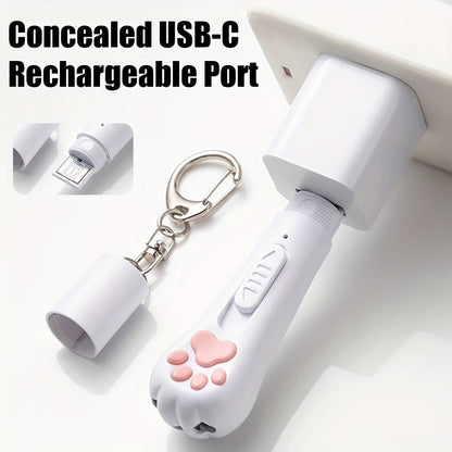 7-in-1 Interactive Cat Teaser Toy USB Rechargeable – 7 Play Modes for Indoor Cats & Dogs, Chasing Exercise Toy, Includes Free Bonus Mouse Toy, Great Christmas & Birthday Gift for Pets