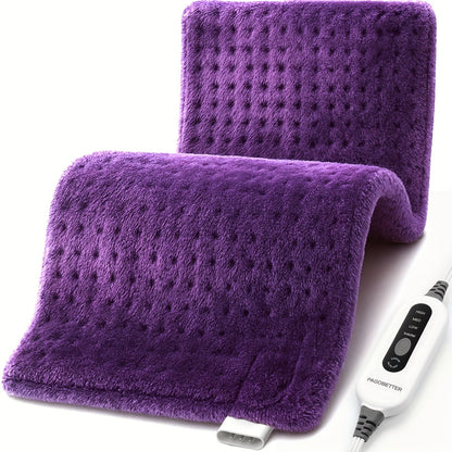 Heating Pad for Back Neck Shoulders & Cramps – Ultra Soft Flannel with 6 Heat Settings, Dry & Moist Heat, Auto Shut-Off, Machine Washable, 3 Sizes (12x15 / 12x24 / 17x33 in), Perfect Gift for Mom
