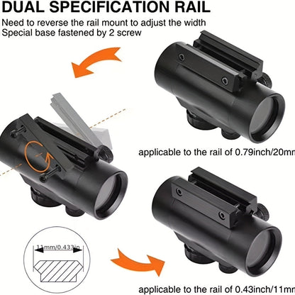Knight Tactical Red Green Dot Sight Scope – 3x44 & 1x40 Riflescope for Hunting & Shooting, Fits 11mm/20mm Rail, Aluminum Alloy, Battery Powered, Durable Optical Sight