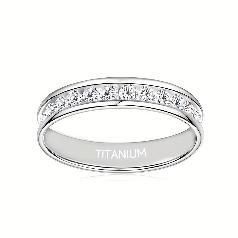 S925 Sterling Silver Sparkling Moissanite Ring for Men Women – Unisex Stylish Versatile Band, Sizes 5-13, Perfect for Weddings, Engagements, Couples & Christmas Gift