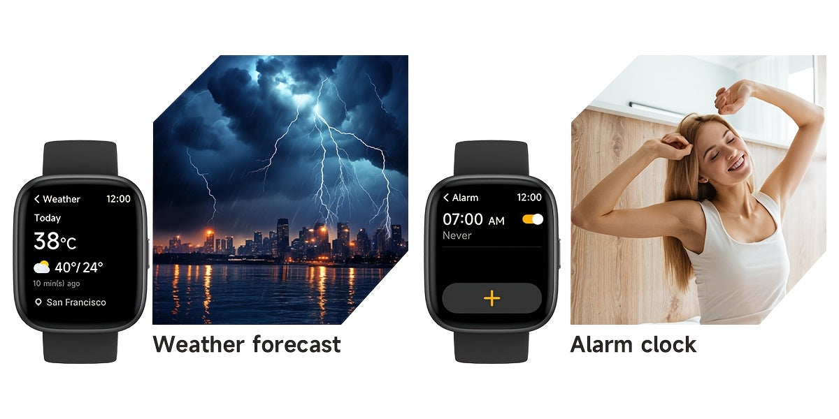 Smart Watch for Men & Women with Wireless Calling & Built-in Alexa – 1.83" HD Touch Screen, 100+ Sports Modes, Heart Rate Monitor, Waterproof Fitness Tracker, Compatible with iPhone & Android