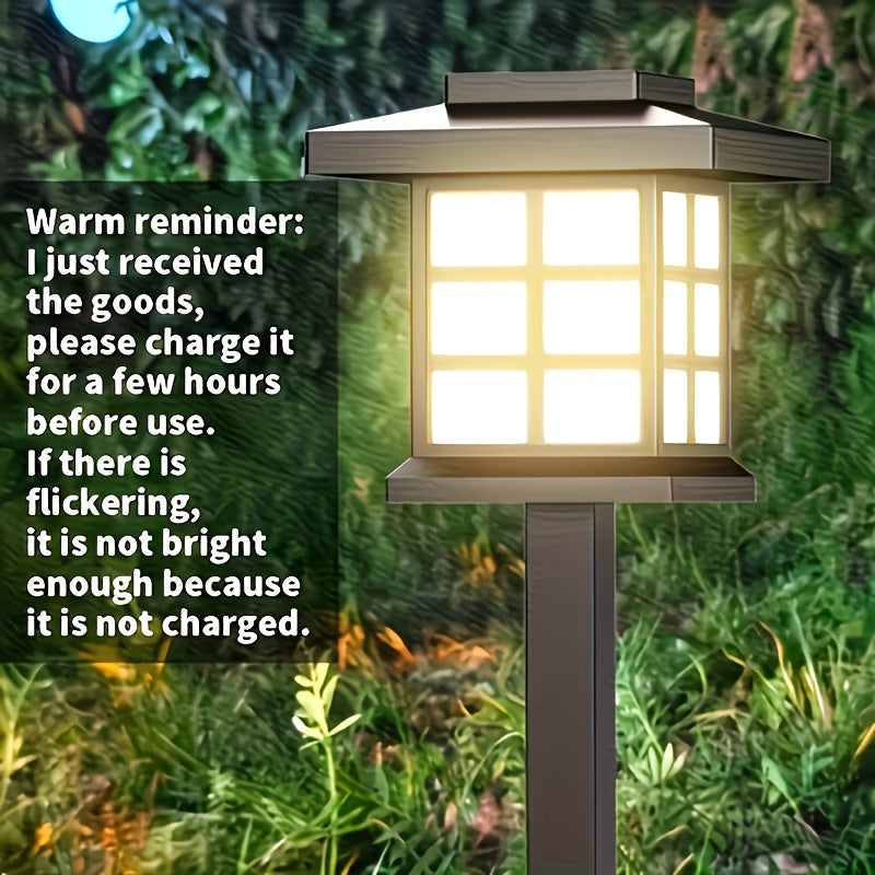 Solar Outdoor Lights LED Garden Path Lights IP44 Waterproof Landscape Lighting for Sidewalk Driveway Lawn Yard Courtyard – Warm White, Pack of 6, 12 or 24 – Christmas & Holiday Decor