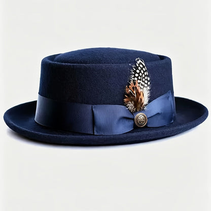 Adjustable Premium Wool Pork Pie Hat for Men Women – Lightweight Unisex Fedora Style, 5 Colors, Perfect for Parties, Weddings, Festivals, Christmas & Valentine's Day Gift