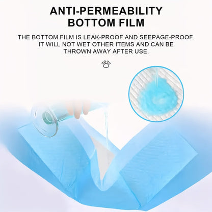 XXXL Disposable Dog Pee Pads 6-Layer Super Absorbent - Waterproof Odor-Resistant Training Pads for Small Large and Elderly Dogs, Bulk 80 & 100 Count, Leak-Proof Puppy Potty Pads