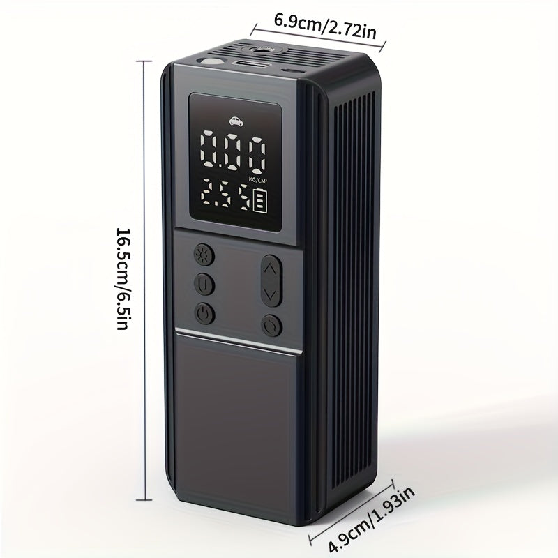 Portable Tire Inflator Air Compressor Pump for Car Tires, Bicycle, Motorcycle & Balls, Digital Pressure Gauge, Auto Shut-Off, USB & Cigarette Lighter Versions Available