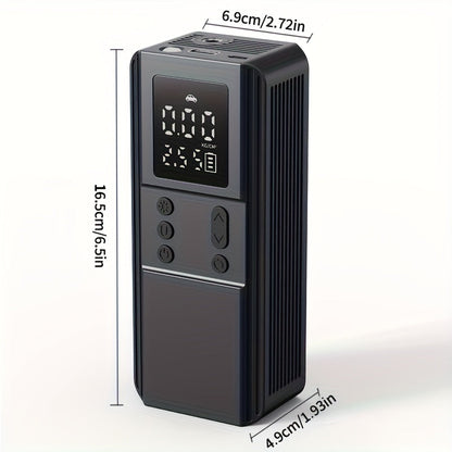 Portable Tire Inflator Air Compressor Pump for Car Tires, Bicycle, Motorcycle & Balls, Digital Pressure Gauge, Auto Shut-Off, USB & Cigarette Lighter Versions Available