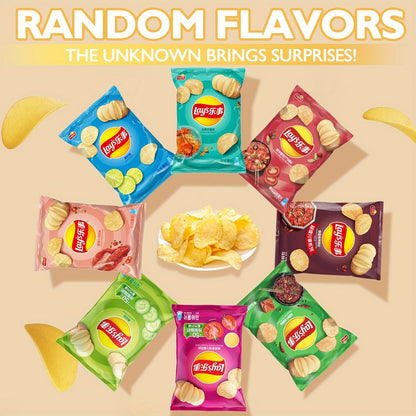 Lay's Potato Chips Variety Pack 3 or 6 Packs (65g/70g Each) – Assorted Flavors Snack Pack for Office, Parties, Casual Gatherings & On-the-Go Snacking