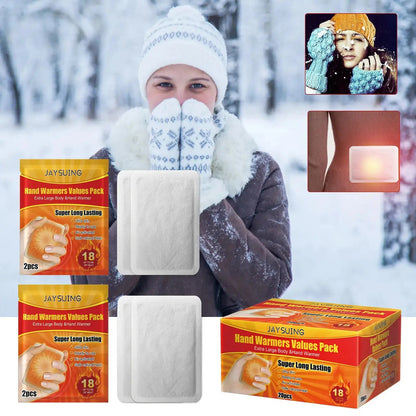 Hand Warmers 20 Pack Odorless 10-Hour Lasting Heat – Disposable Breathable Warmers Safe for Babies Winter Outdoor Travel Camping Skiing Bedtime