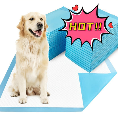 XXXL Disposable Dog Pee Pads 6-Layer Super Absorbent - Waterproof Odor-Resistant Training Pads for Small Large and Elderly Dogs, Bulk 80 & 100 Count, Leak-Proof Puppy Potty Pads