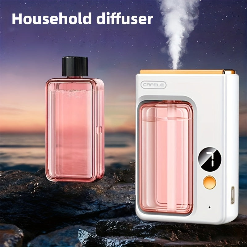 Aroma Diffuser with Essential Oils Set Large Capacity 7-Level Mist USB Powered Auto Shut-Off Bedroom Humidifier Home Aromatherapy Diffuser with Encounter Shangri-La Gardenia Hilton Ocean Scents