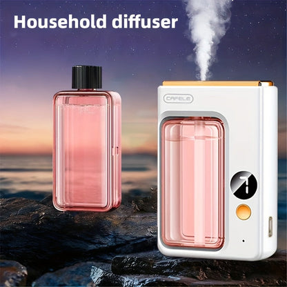 Aroma Diffuser with Essential Oils Set Large Capacity 7-Level Mist USB Powered Auto Shut-Off Bedroom Humidifier Home Aromatherapy Diffuser with Encounter Shangri-La Gardenia Hilton Ocean Scents