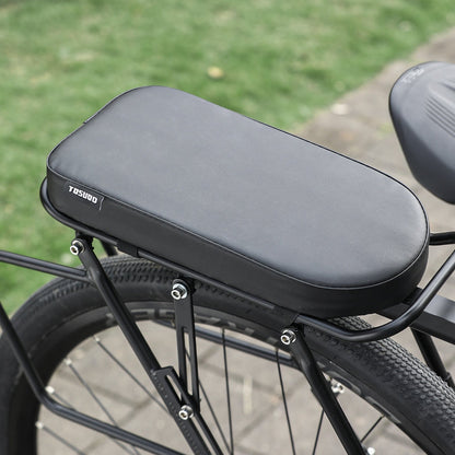 Bike Seat Cushion Cover – Comfortable PU Leather Bicycle Seat Pad with Durable Stitched Edges, Easy Install, Fits Most Bikes, Enhanced Riding Experience for Men & Women