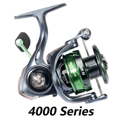 SeaKnight WR Series Spinning Fishing Reel – 9+1BB, 5.2:1 Gear Ratio, 13kg/28lbs Max Drag, 3 Carbon Plate Brake, Aluminum & Stainless Steel, Freshwater Saltwater Reel