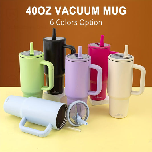 Stainless Steel Insulated Tumbler with Lid and Foldable Straw, Double Wall Vacuum Travel Cup Keeps Hot 12H Cold 24H, 6 Colors for Home Office Car & Travel – Christmas Birthday Gift