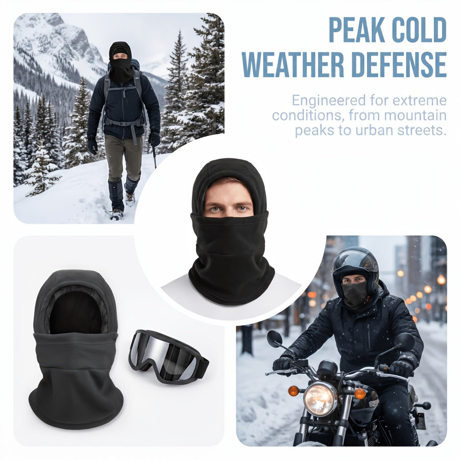 Balaclava Ski Mask 2 Pack Windproof Fleece Hood – Full Face Neck Cover for Men & Women, Cold Weather Cycling Skiing Snowboarding Riding Outdoor Sports Warm Skull Cap Headscarf, Unisex Winter Hat
