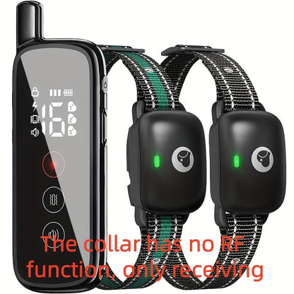 Dog Training Collar with Remote IP68 Waterproof – Rechargeable E-Collar for Small Medium Large Dogs, 3 Modes Beep Vibration Shock, 1640ft Range