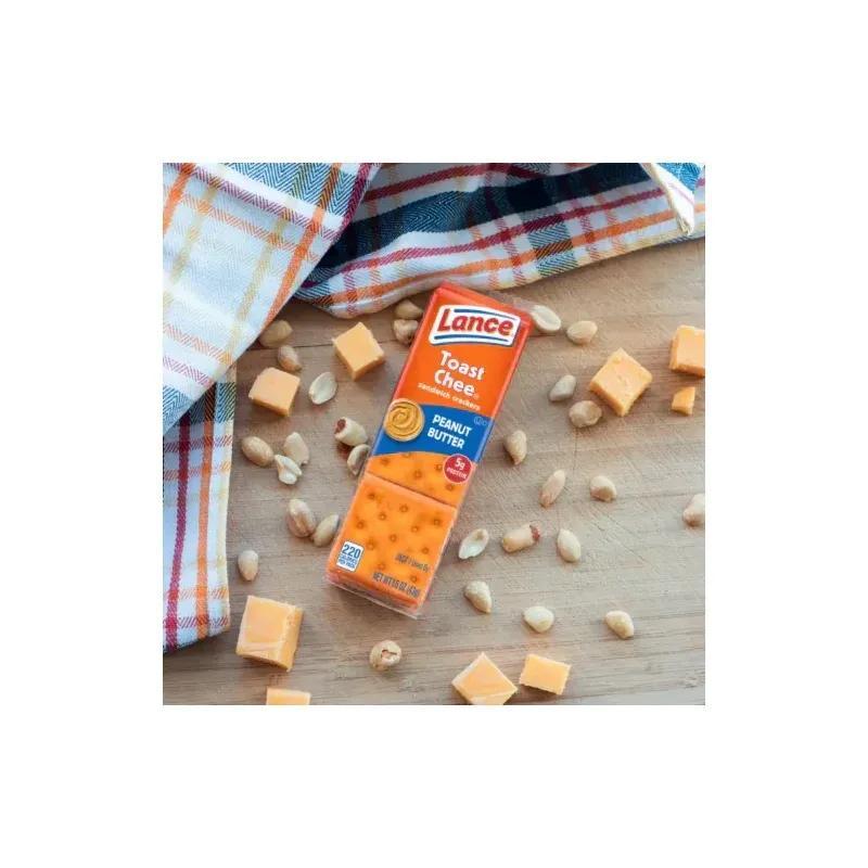 Lance Sandwich Crackers Variety Pack Peanut Butter Cheese Classic Flavors Individually Wrapped 20 or 40 Count Snack Pack