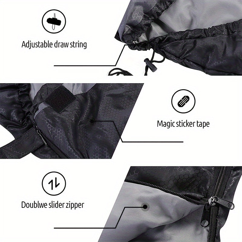 3-Season Camping Sleeping Bag with Pillow & Compression Sack – Lightweight Sleep System for Adults, Hiking Backpacking Outdoor Adventures Travel & Emergency Use, 4 Colors