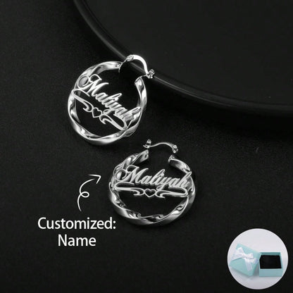 Twisted Heart Drop Earrings for Women – Gold & Silver Stainless Steel Dangle Studs, Romantic Elegant Jewelry for Daily Wear, Mother's Day, Valentine's Day, Birthday, Anniversary & Christmas Gift