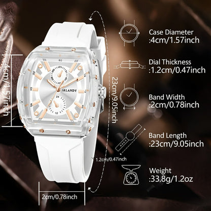 Men's Minimalist Quartz Watch with Silicone Strap - Round Dial Alloy Case Fashion Casual Sports Business Wristwatch for Men, 5 Colors White Black Green Blue Brown