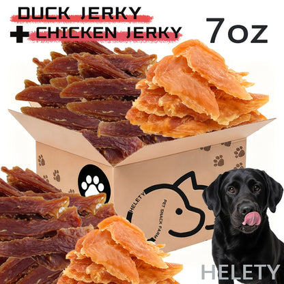 High-Protein Duck Jerky Dog Treats Bundle – Grain & Rawhide Free Daily Chews for Small, Medium & Large Breeds, Premium Quality Natural Dog Snacks