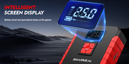 Portable Jump Starter 15000A-19000A Peak | 17-in-1 with 350PSI Air Compressor, 12V Car Battery Charger, LED Light, Digital Display – Emergency Kit for Cars, Trucks & SUVs