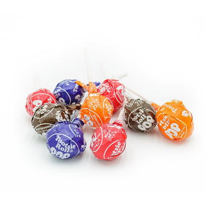 Tootsie Roll Pops Bulk Lollipops – 5 Assorted Flavors Individually Wrapped Suckers with Chewy Chocolate Center, Perfect for Parties, Office Candy Bowls, Halloween & Gifting