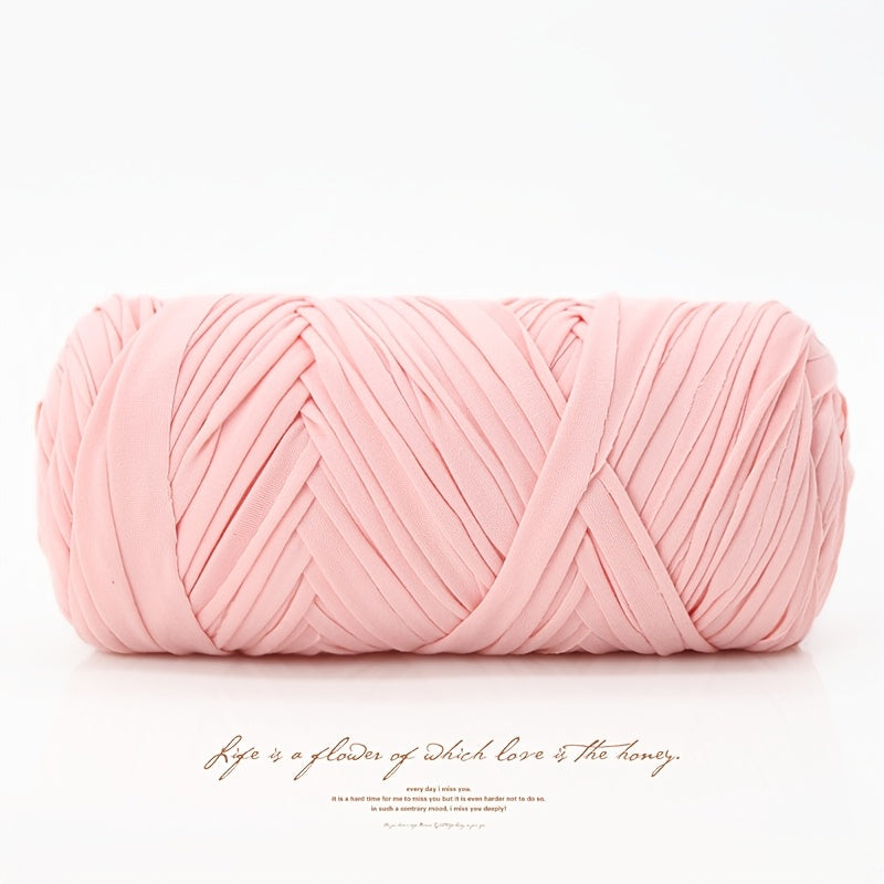 T-Shirt Fabric Yarn 400g (2 x 200g) Chunky Cotton Blend in 49 Colors – Soft Thick Yarn for Crochet Baskets, Bags, Rugs, Macrame & Knitting Projects – Beginner-Friendly Craft Yarn