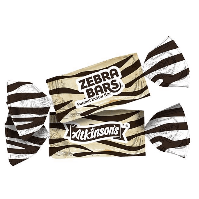 Zebra Bars Crispy Peanut Butter Candy Bars – Crunchy Handmade Peanut Butter Snack Bars, Rich Nutty Flavor, Perfect for Snacking, Gifting, Office Treats & Candy Lovers