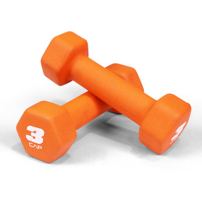 Neoprene Hex Dumbbell Set Pair - Non-Slip Color-Coded Cast Iron Hand Weights for Women & Men, Home Gym Strength Training Free Weights, 2LB to 15LB Sold in Pairs