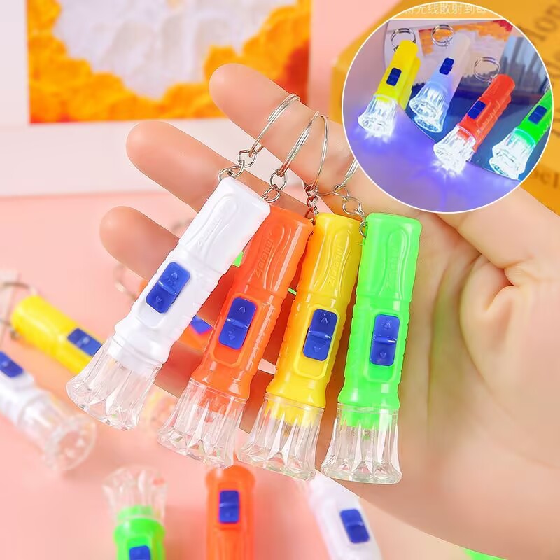 Mini Flashlights Bulk Pack 40 Pieces Assorted Colors, Small Portable Emergency Flashlights with Batteries Included, 40 Lumen Pocket Flashlight Set for Christmas Stocking Stuffers Party Favors Gifts