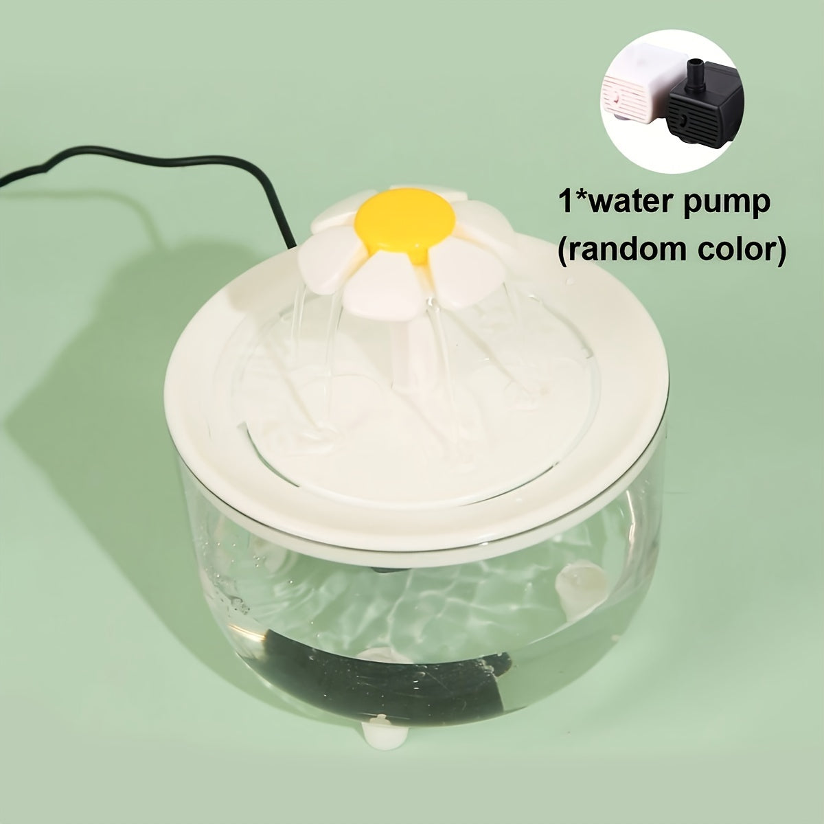 Pet Water Fountain 50oz Quiet USB-Powered BPA-Free - Automatic Drinking Fountain for Cats and Small Animals, Easy to Clean, No Battery Required, Continuous Fresh Filtered Water Dispenser