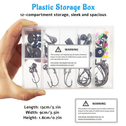 Fishing Lure Kit 306PCS & 84PCS – Complete Tackle Box with Hooks, Sinkers, Bobbers, Jigs, Beads, Swivels & Snaps | Freshwater Fishing Accessories Set for Bass Trout Carp