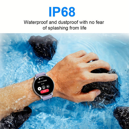 Smart Watch Fitness Tracker with Bluetooth Calling, 1.46" HD Touchscreen, IP68 Waterproof, 100+ Sports Modes & Heart Rate Monitor for Men & Women