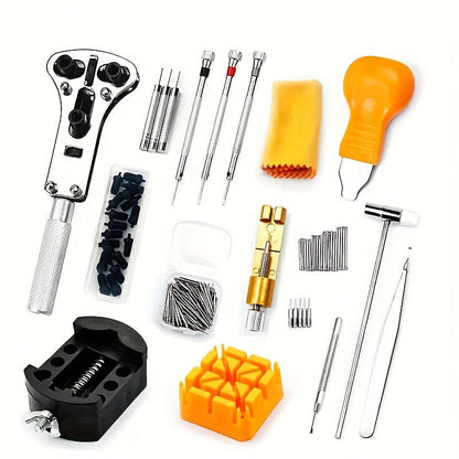 168pcs Watch Repair Tool Kit for Watchmakers – Complete Professional Toolkit with Case Opener, Spring Bar Tool, Pin Remover & Clock Repair Accessories, Perfect Gift for Watch Enthusiasts