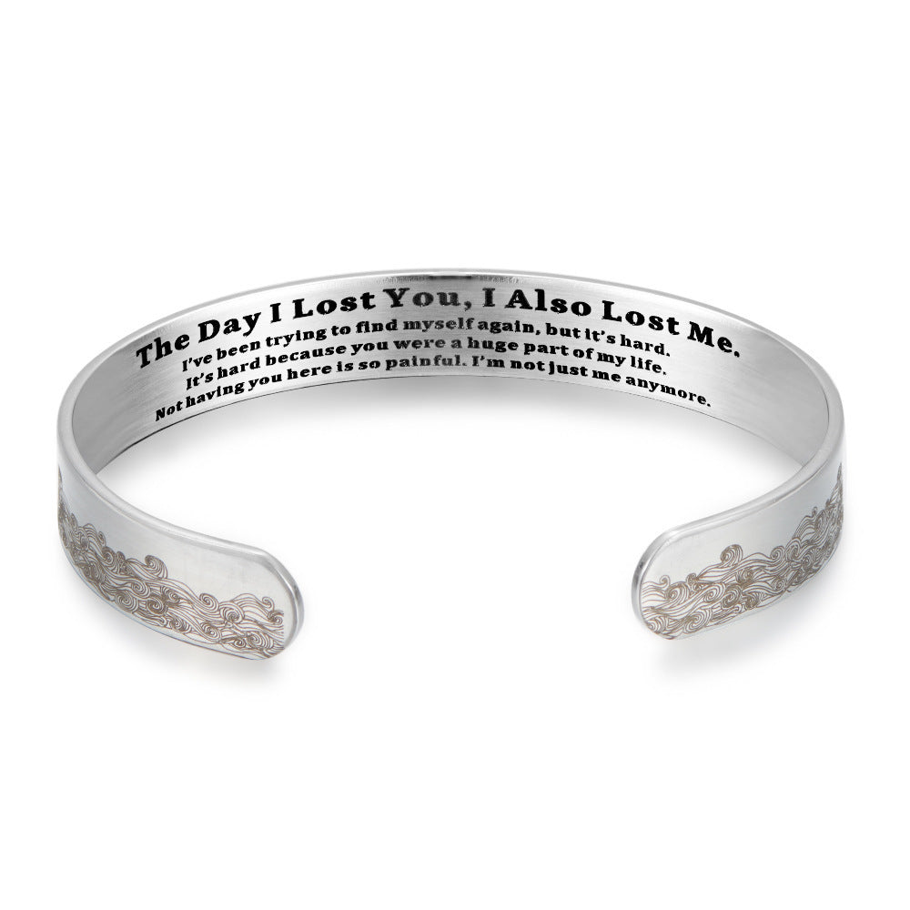 Pet Memorial Adjustable Open Cuff Bracelet for Animal Lovers – Vintage Style Commemorative Jewelry, C-Shaped Silver Bangle, Thoughtful Sympathy & Anniversary Gift for Pet Loss