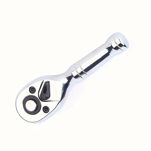 72-Tooth Quick Ratchet Wrench Set Compact Dual-Direction Short Handle Socket Wrench for Auto Repair – 3 Drive Sizes 1/4" 3/8" 1/2" – Fast Release Ratchet Handle Tool for Car Truck Mechanic