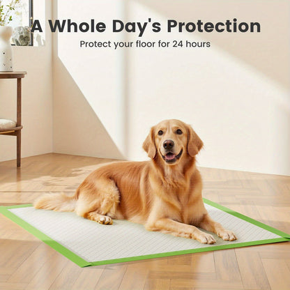 Jumbo Dog Pee Pads for Large Breeds 50 or 100 Pack – 6-Layer Super Absorbent Heavy-Duty Leakproof Puppy Training Pads, Quick-Dry Odor Control, Housebreaking Pads for Senior Dogs & Potty Training