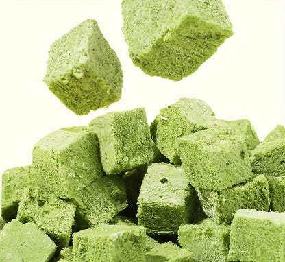 Freeze-Dried Cat Grass Hairball Control Tablets – Natural Mint Molar Sticks & Granules, Chicken Flavor Cat Snacks for Dental Health & Hair Removal