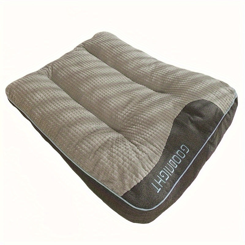 Luxury Plaid Pet Futon Sofa Bed for Medium & Large Dogs and Cats – All-Season Soft Polyester Fill, Non-Slip Bottom, Perfect for Golden Retrievers, Includes Bonus Toy Balls, Cozy Dog Couch Bed
