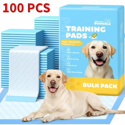 XL Dog Pee Pads 34x28 Inch 100 Count Disposable - Super Absorbent Leak-Proof Odor Control Training Pads for Puppies Large Dogs and Elderly Dogs, Extra Large Potty Pads for Indoor Use, Blue