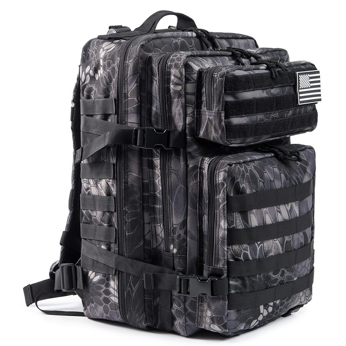 45L Tactical Backpack for Men & Women – Large Capacity Hiking Camping Travel Bag, 3-Day Bug Out Bag for Outdoor Fitness & Adventure, 13 Colors Available