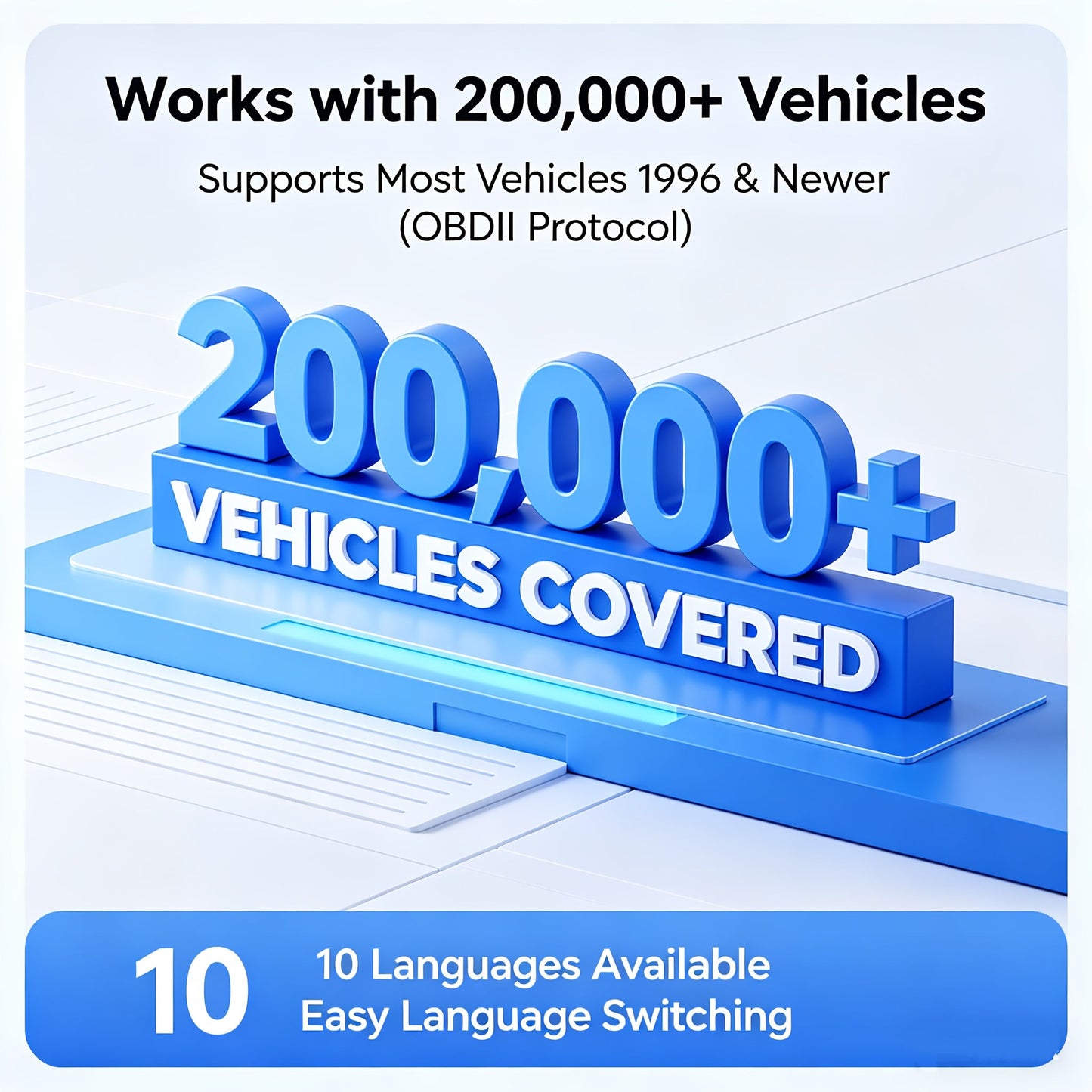 OBD2 Scanner Code Reader Car Diagnostic Tool Engine Fault Code Reader with Live Data Freeze Frame I/M Readiness for All OBDII Protocol Vehicles No Battery Required