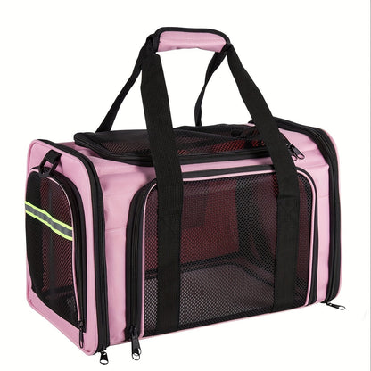 Airline Approved Pet Carrier Soft Sided – TSA Approved Collapsible Travel Bag for Small Dogs, Cats & Kittens Under 15 lbs, Fits Under Airplane Seat