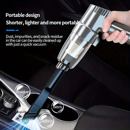 Corded Car Vacuum Cleaner 3KPa Suction Handheld Lightweight – 3M Cord, Single-Point Exhaust, One-Click Dust Cup Empty for Cars, Trucks & Home Cleaning – No Battery Needed