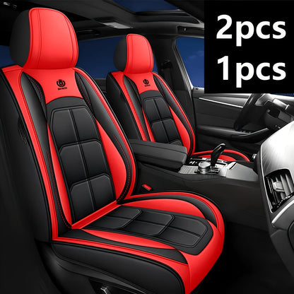 Faux Leather Car Seat Cover Universal Fit Sponge-Padded Seat Protector for Sedan, SUV & Pickup Truck – Durable, Comfortable, Luxury Interior Upgrade in 7 Colors for Front or Rear Seats