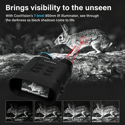 4K Night Vision Goggles for Adults 48MP Camera 3.1 Inch Screen 4400mAh Rechargeable Battery 7-Level IR Adjustment 100% Darkness View 4K Video 64GB Card for Hunting Security Camping 25mm 50mm