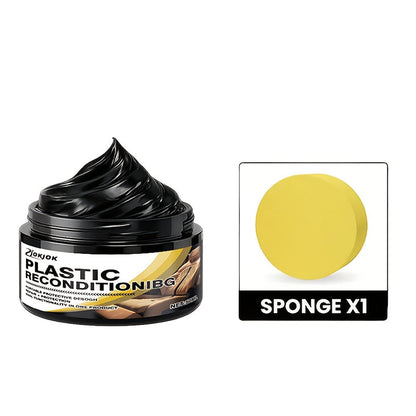 Car Plastic Restorer & Tire Brightening Cream – Universal Auto Refurbishing Cream for Dashboard Interior Trim Tires, Prevents Aging & Fading, Long-Lasting Shine & UV Protection for All Vehicles