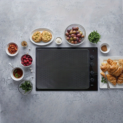 Silicone Stove Cover Cooktop Protector Mat 28x20" Heat Resistant Dishwasher Safe for Glass Top Electric Ceramic Induction Stove – Scratch & Stain Guard Dish Drying Mat Kitchen Counter Extender
